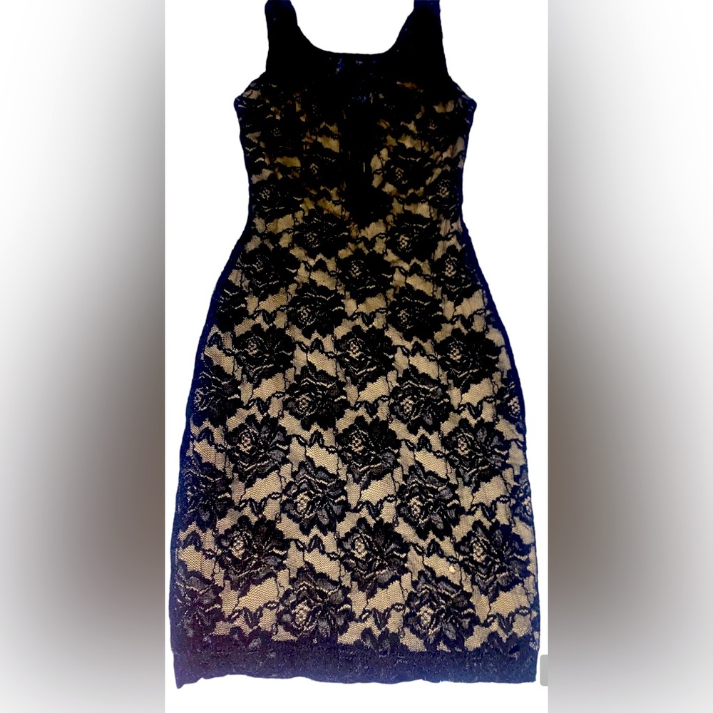 Black lace dress